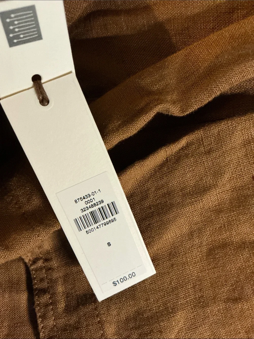 Banana Republic Wide-Leg Linen Pants in Brown